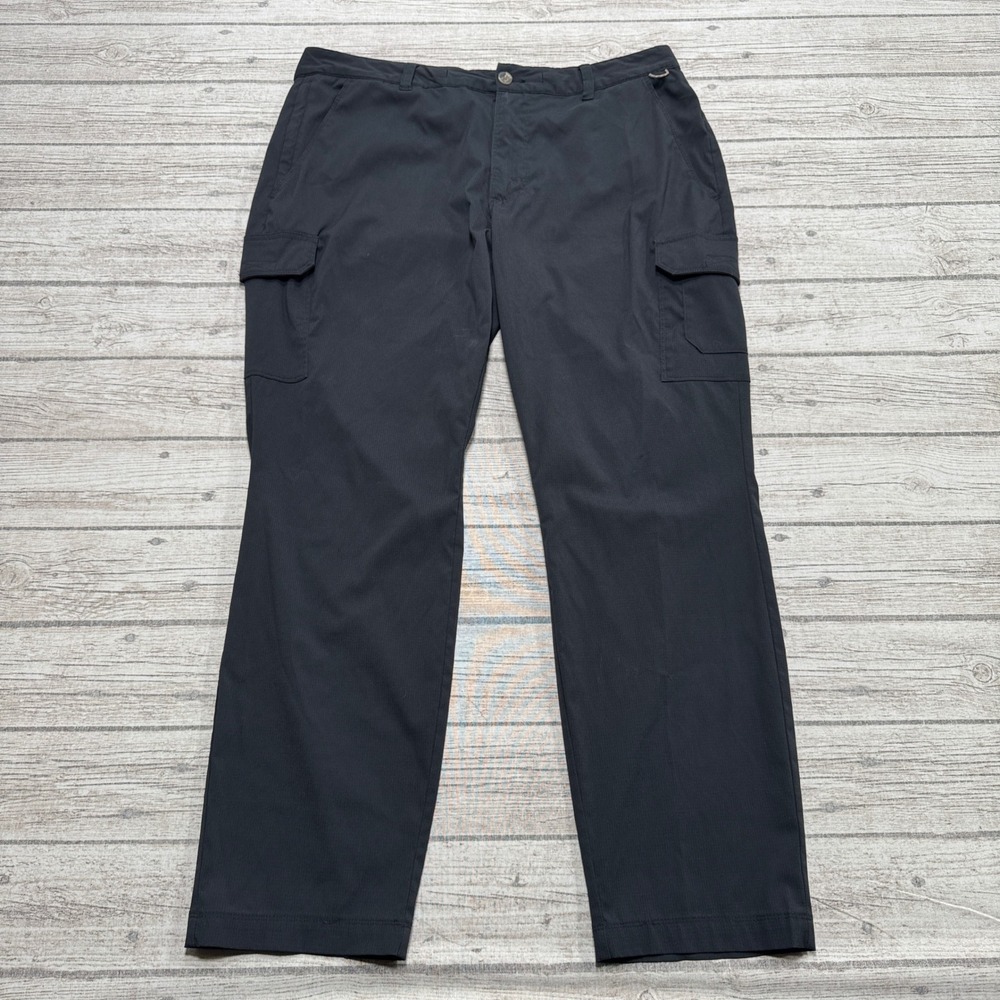 Columbia Cargo Pants Mens 36x30 Black Omni-Shield Ripstop Hiking Outdoor Utility